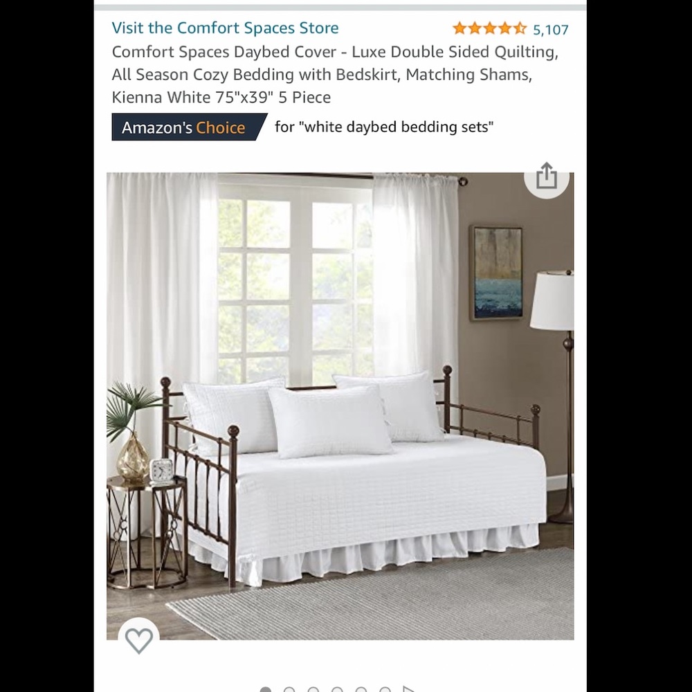 White Daybed Set